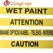 Crime scenes use non adhesive yellow pe warning tape